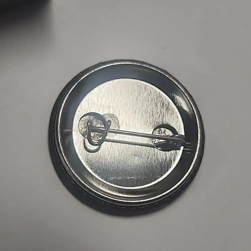 #Dead Grimreaper Skeleton Button Pin Brooch
